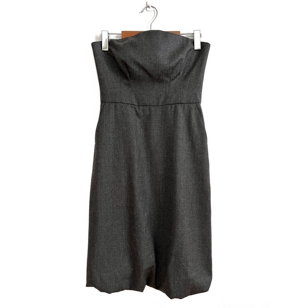 CLUB Monaco Wool Strapless Dress